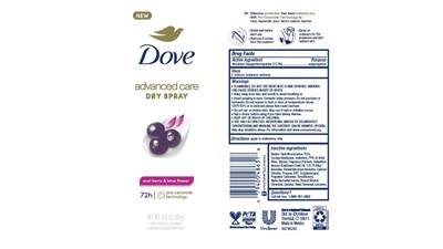 Dove Acai Berry Dry Spray AP - Dove Acai Berry Dry Spray AP